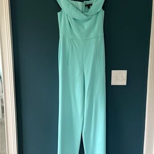 Elegant Aqua Jumpsuit
